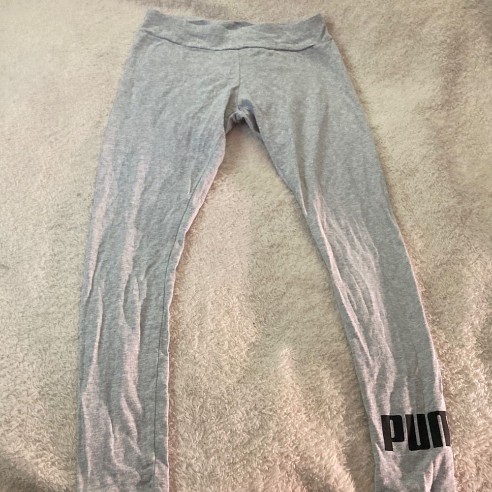 Puma Heather Gray Active Leggings